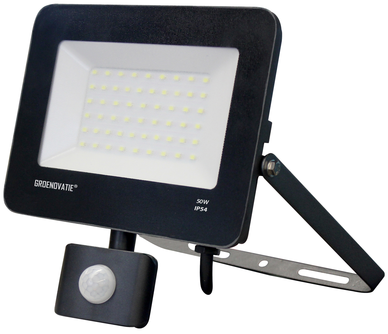 Product Serena levenslang LED Breedstraler 50W IP65 Met Bewegingsdetector - Veiligheid Licht