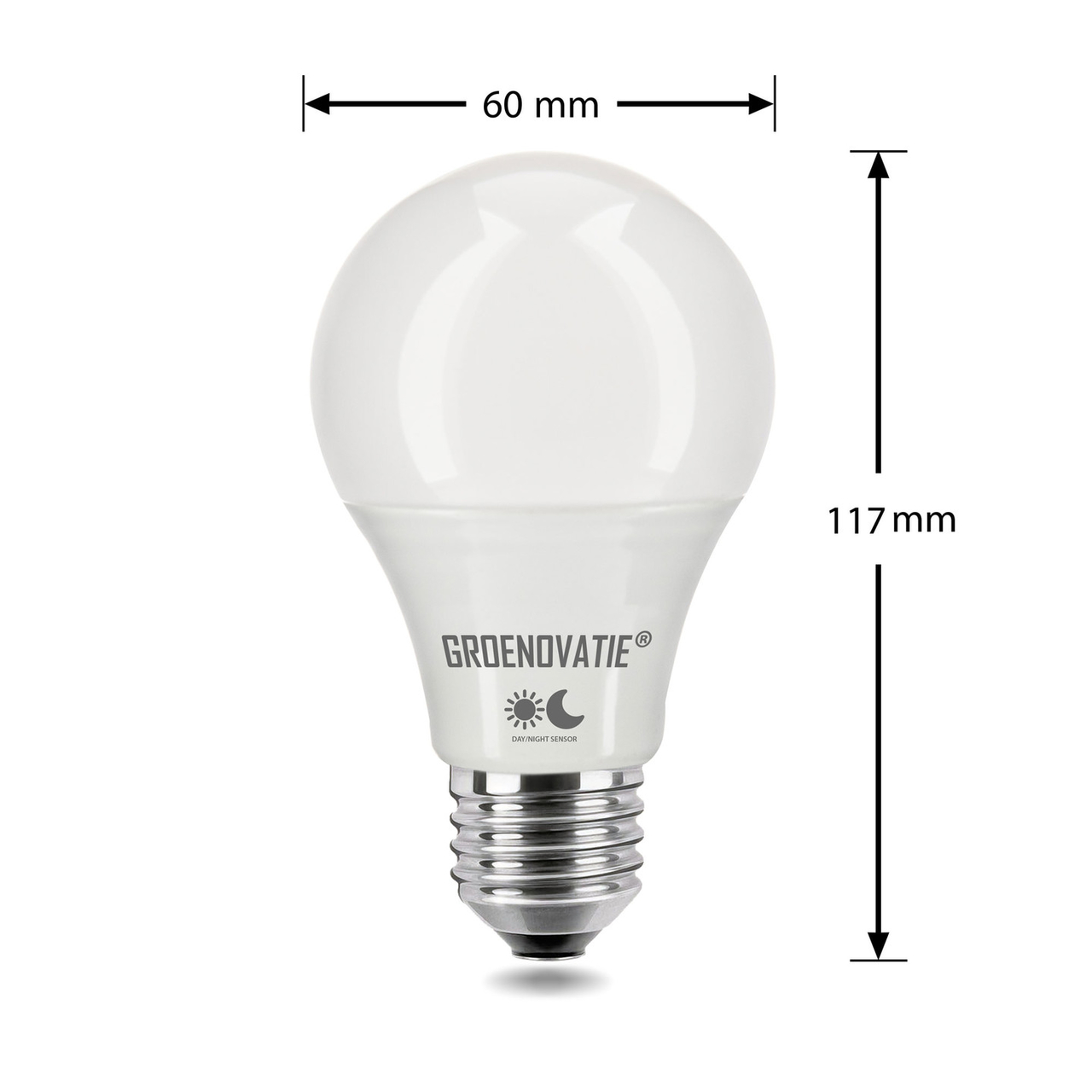Dierentuin voor de hand liggend studio E27 LED Lamp 5W Warm Wit, Schemersensor - Automatisch schakelen