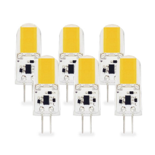 G4 LED Lamp 3W COB Warm Wit Dimbaar 6Pack