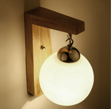 Vintage Wandlamp Hout Design