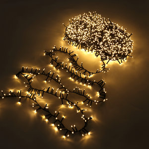 Productie leeg Ontaarden LED Kerstverlichting, Cluster, 10 Meter, 500 Lampjes, IP44, Extra Warm Wit