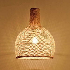 Bamboe Hanglamp, Naturel, ⌀40 cm
