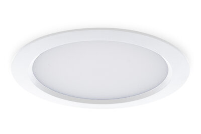 Halve cirkel Populair Gemoedsrust Groenovatie LED Paneel Plafondlamp 24W, Rond ⌀23cm, Warm Wit, Inbouw