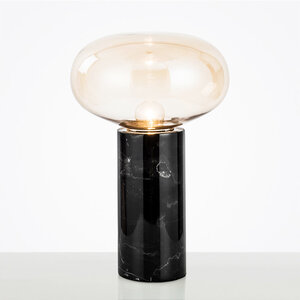 amber glazen lamp